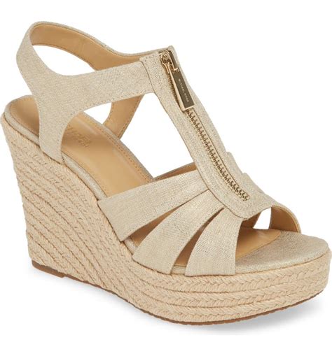 michael kors berkley wedge pale gold|michael kors berkley denim.